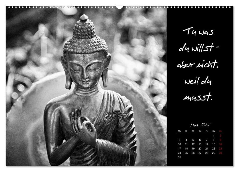 Worte des Buddha 2025 (CALVENDO Premium Wandkalender 2025)