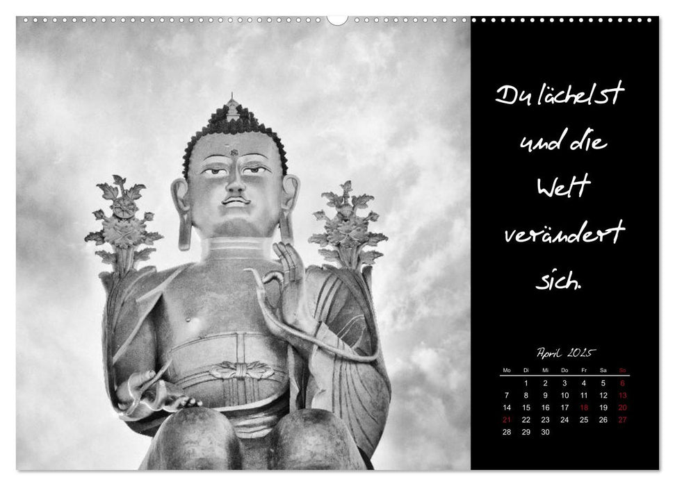 Worte des Buddha 2025 (CALVENDO Premium Wandkalender 2025)