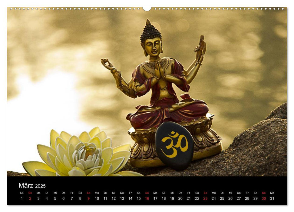 SPIRIT OF ZEN Meditation (CALVENDO Premium Wandkalender 2025)