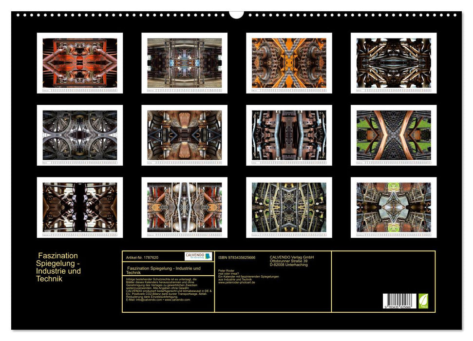 Faszination Spiegelung - Industrie und Technik (CALVENDO Wandkalender 2025)