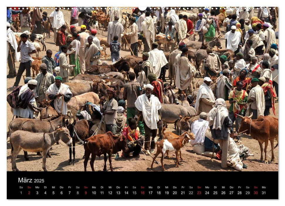 Äthiopien Impressionen (CALVENDO Premium Wandkalender 2025)