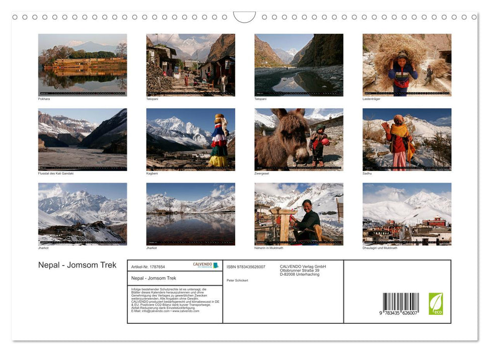 Nepal - Jomsom Trek (CALVENDO Wandkalender 2025)