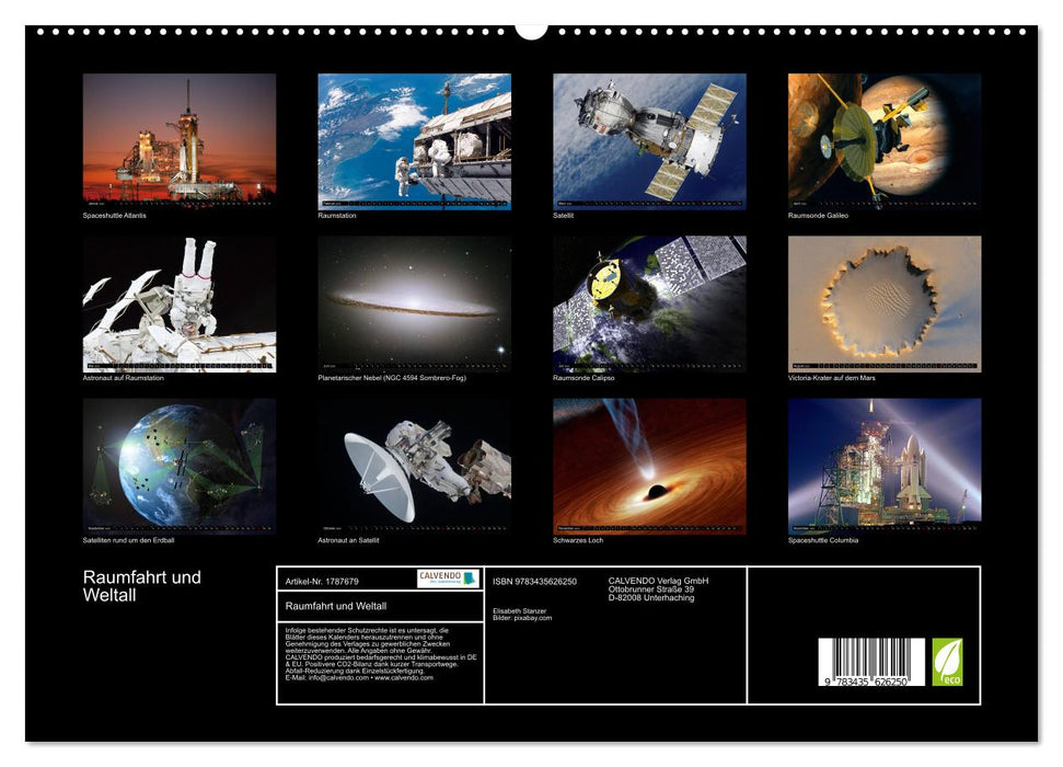 Raumfahrt und Weltall (CALVENDO Premium Wandkalender 2025)