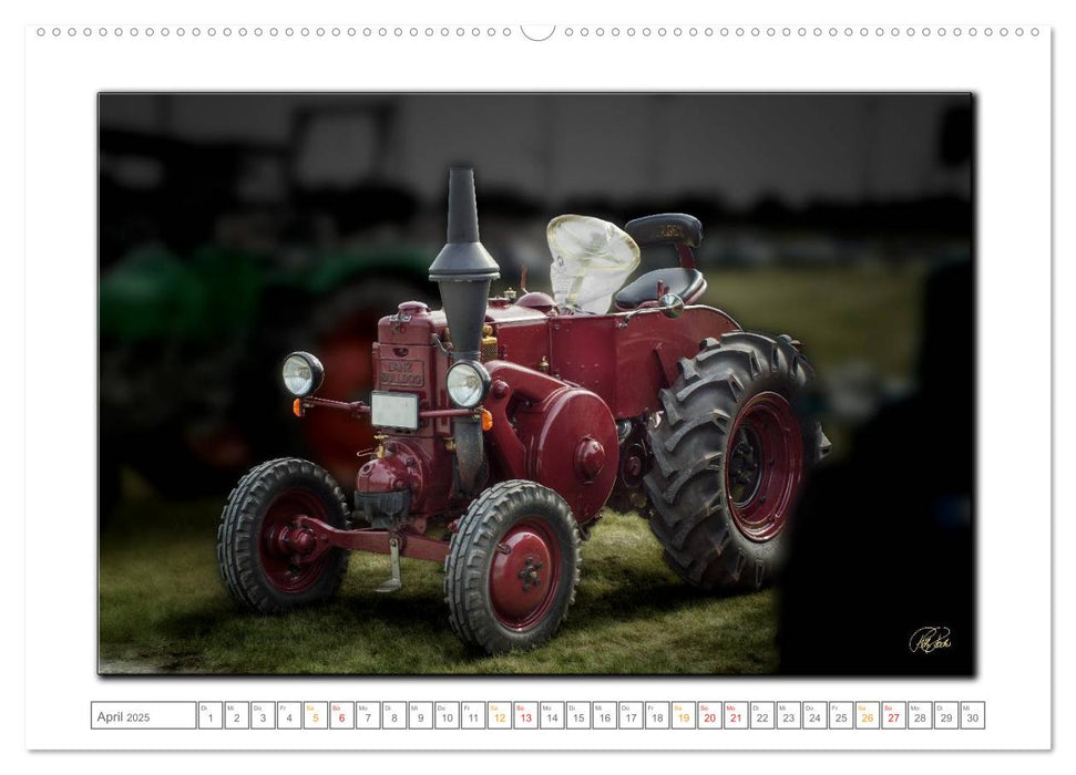 Oldtimer - Traktor Liebe (CALVENDO Premium Wandkalender 2025)