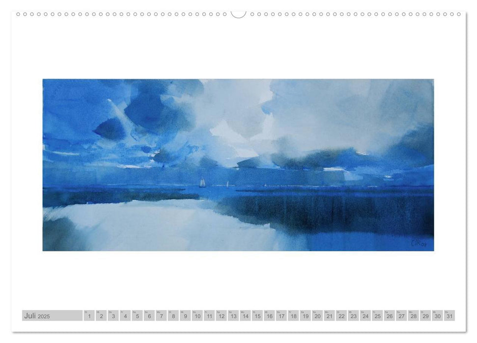 Faszinierende Weite. Rügen-Landschaft im Aquarell (CALVENDO Premium Wandkalender 2025)