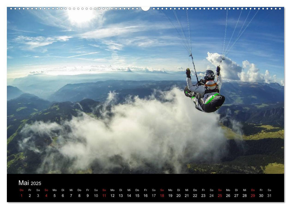 Paragliding - zwischen Himmel und Erde (CALVENDO Premium Wandkalender 2025)