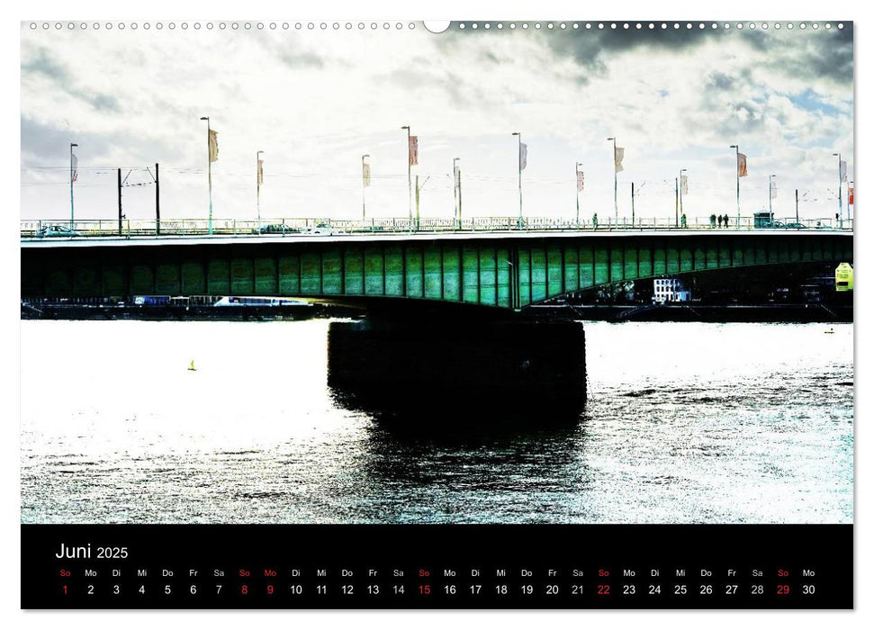 Kölner Brücken (CALVENDO Premium Wandkalender 2025)