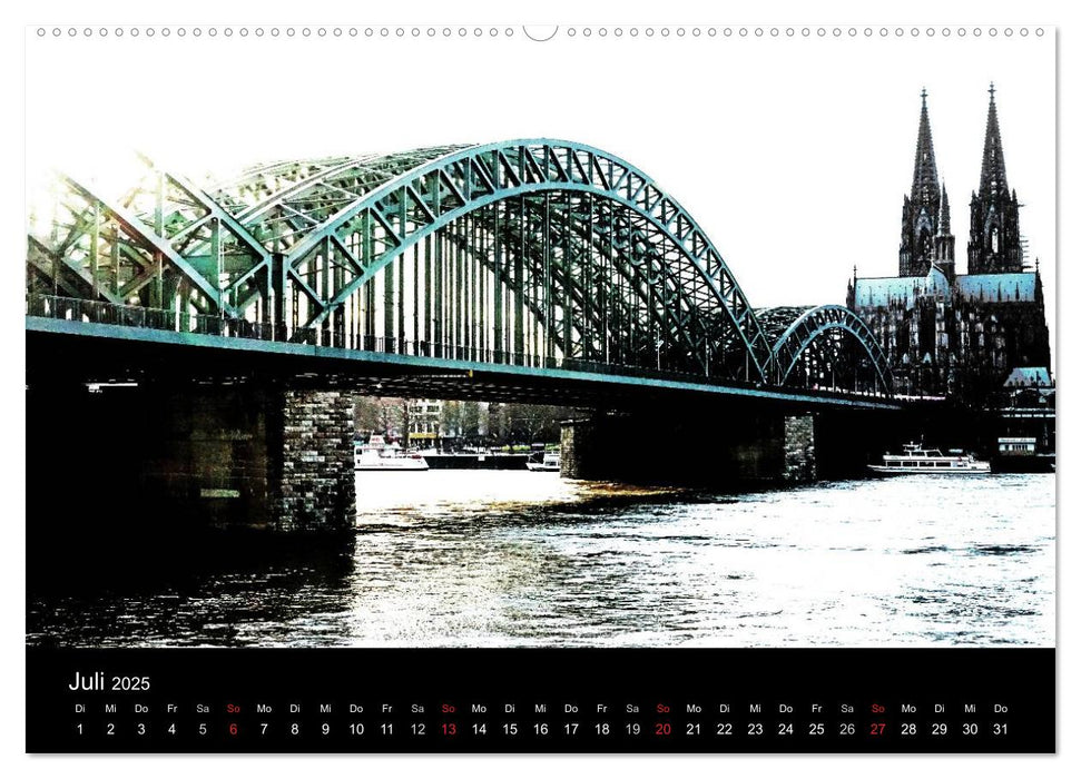 Kölner Brücken (CALVENDO Premium Wandkalender 2025)