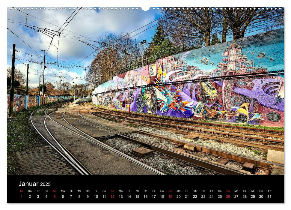 Brüsseler Street Art (CALVENDO Premium Wandkalender 2025)