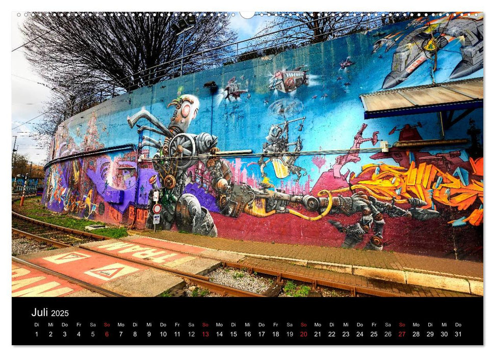 Brüsseler Street Art (CALVENDO Premium Wandkalender 2025)