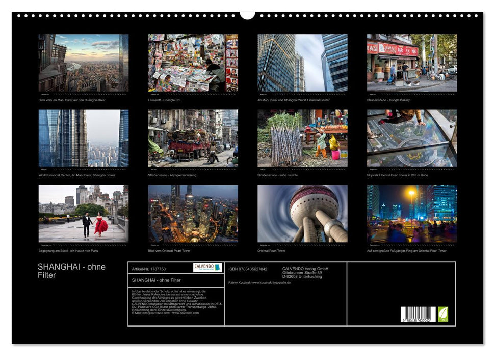 SHANGHAI - ohne Filter (CALVENDO Wandkalender 2025)