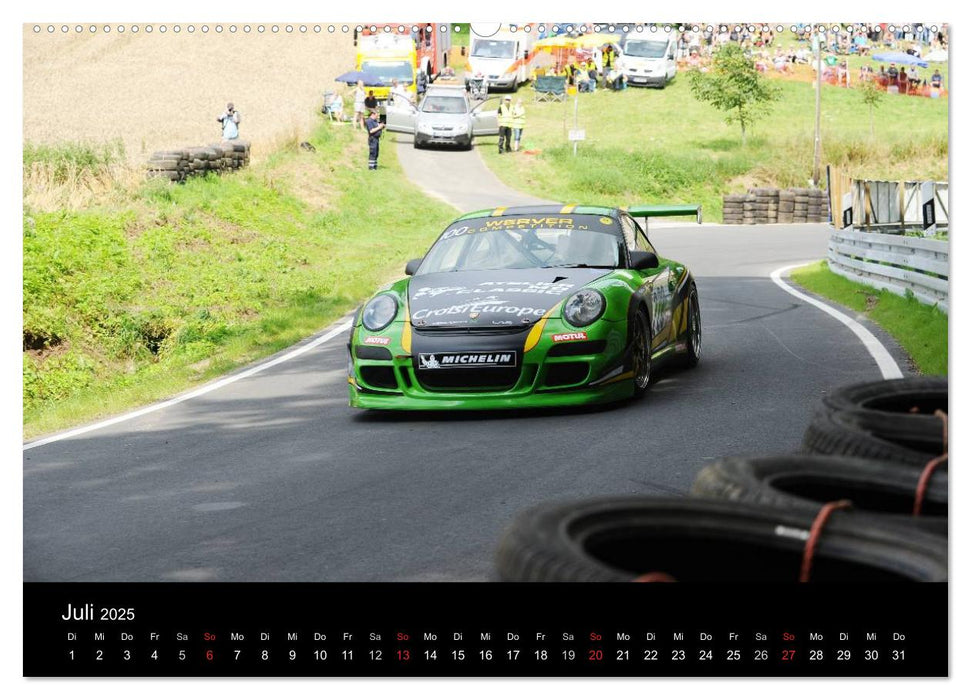 Bergrennen und Rallye im Porsche (CALVENDO Premium Wandkalender 2025)