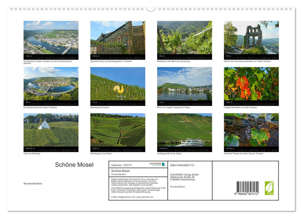 Schöne Mosel (CALVENDO Premium Wandkalender 2025)