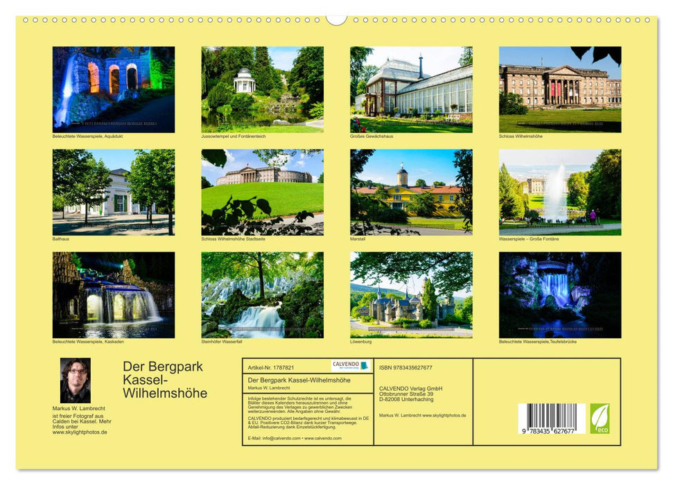 Der Bergpark Kassel-Wilhelmshöhe (CALVENDO Premium Wandkalender 2025)