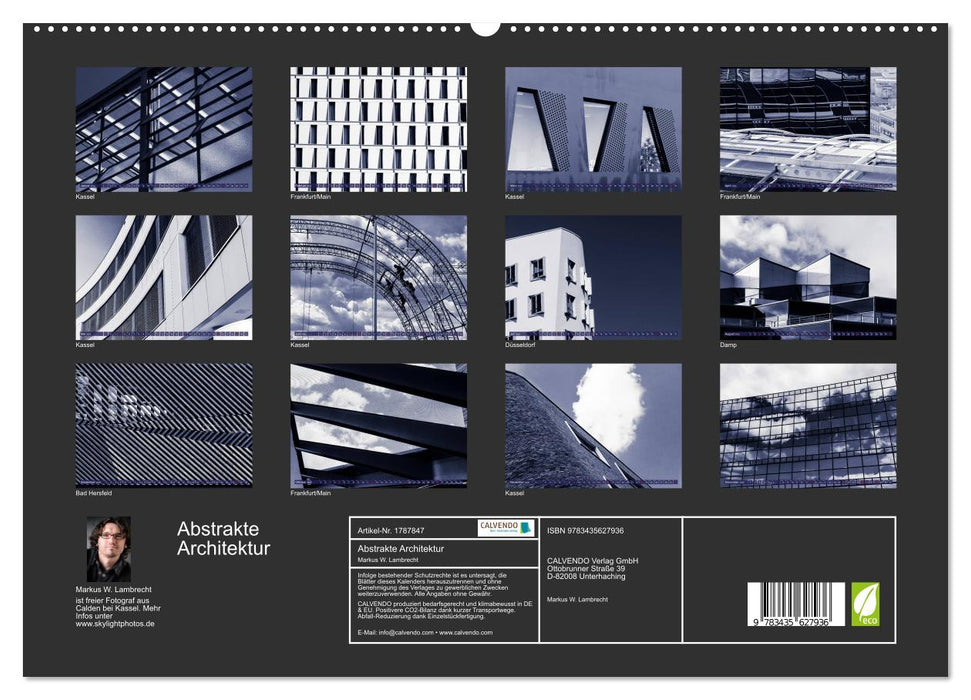 Abstrakte Architektur (CALVENDO Premium Wandkalender 2025)