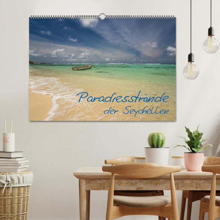 Paradiesstrände der Seychellen (CALVENDO Wandkalender 2025)