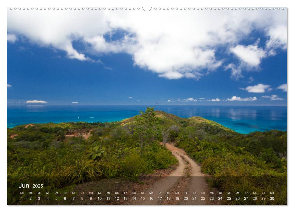 Paradiesstrände der Seychellen (CALVENDO Wandkalender 2025)