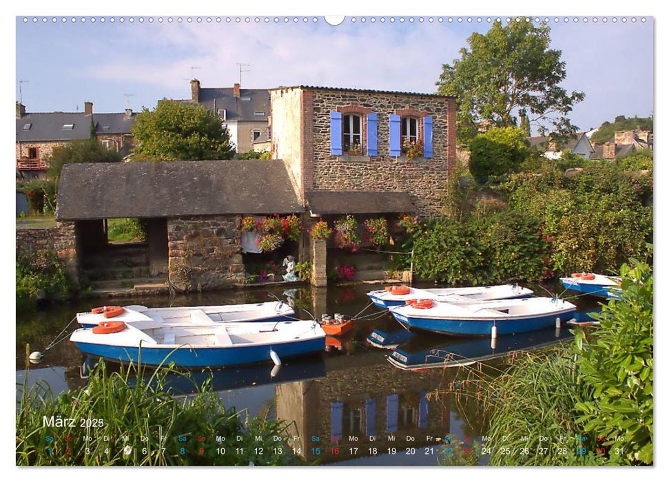 Bretagne - Sehnsucht in Blau (CALVENDO Premium Wandkalender 2025)