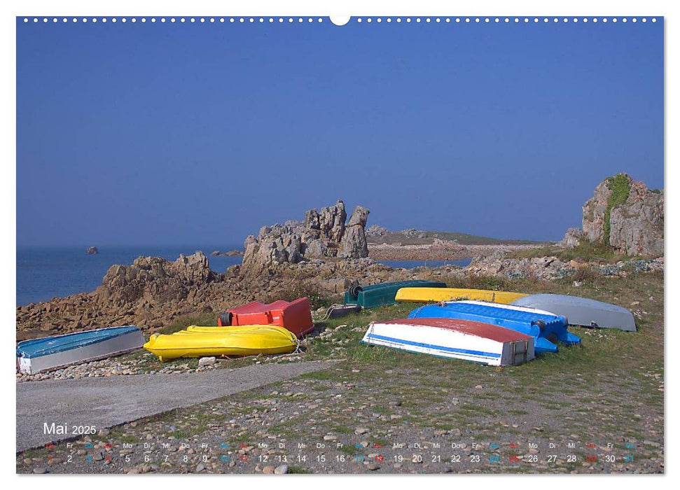 Bretagne - Sehnsucht in Blau (CALVENDO Premium Wandkalender 2025)