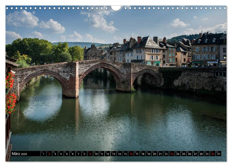 Unterwegs im Département Aveyron (CALVENDO Wandkalender 2025)