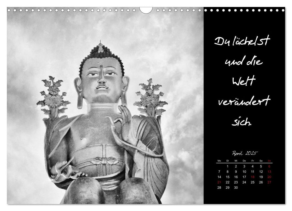 Worte des Buddha 2025 (CALVENDO Wandkalender 2025)