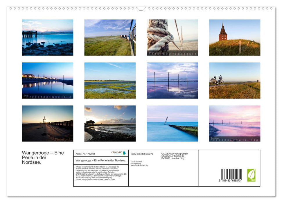 Wangerooge – Eine Perle in der Nordsee. (CALVENDO Premium Wandkalender 2025)