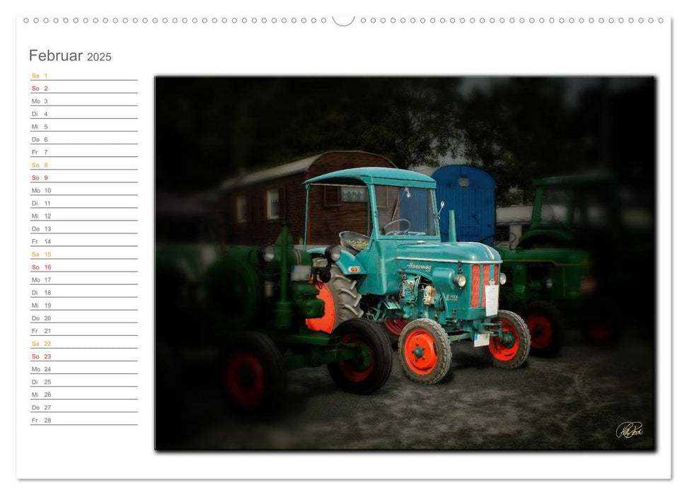 Oldtimer - geliebte Trecker (CALVENDO Premium Wandkalender 2025)