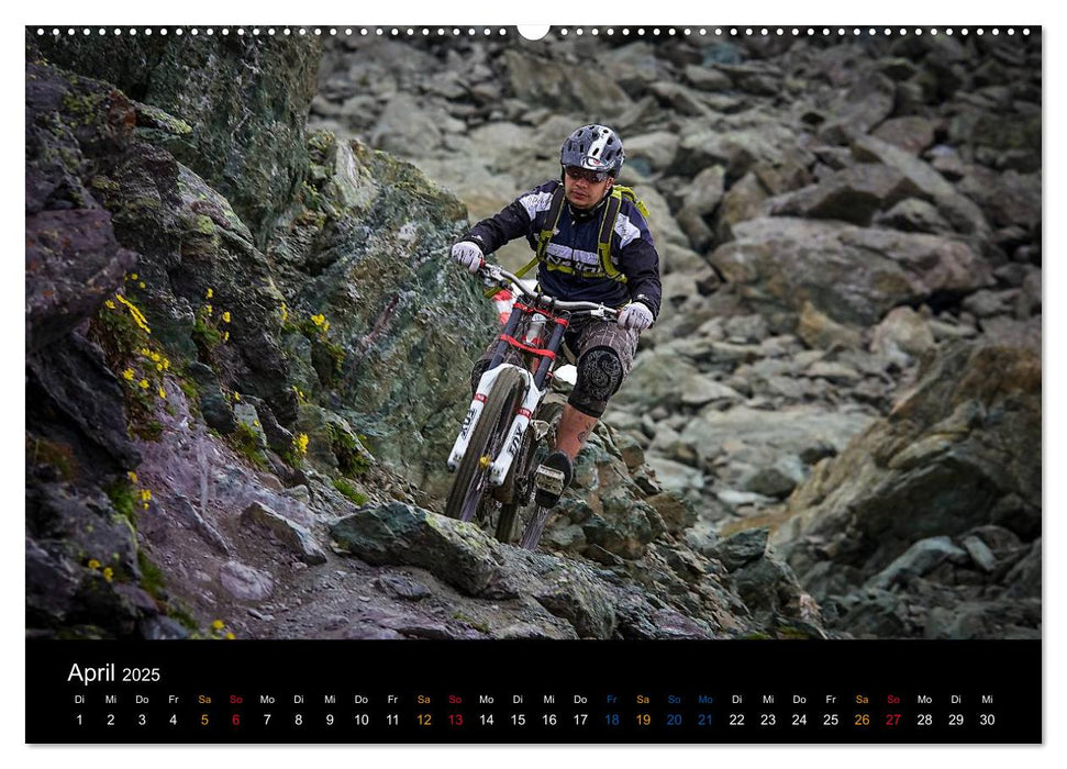 Mountainbike Freeride Momente (CALVENDO Premium Wandkalender 2025)