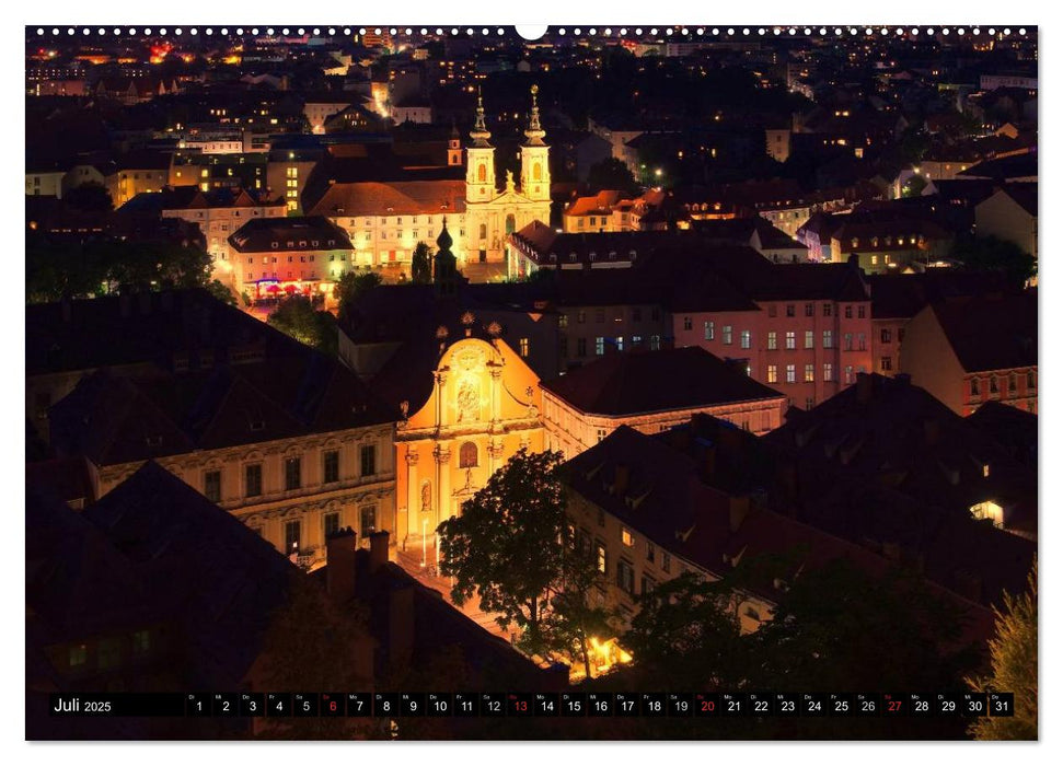 Graz - Metropole der Steiermark (CALVENDO Premium Wandkalender 2025)