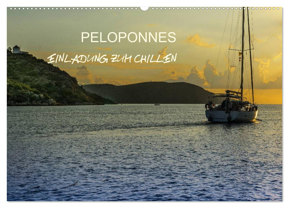 Peloponnes - Einladung zum Chillen (CALVENDO Wandkalender 2025)