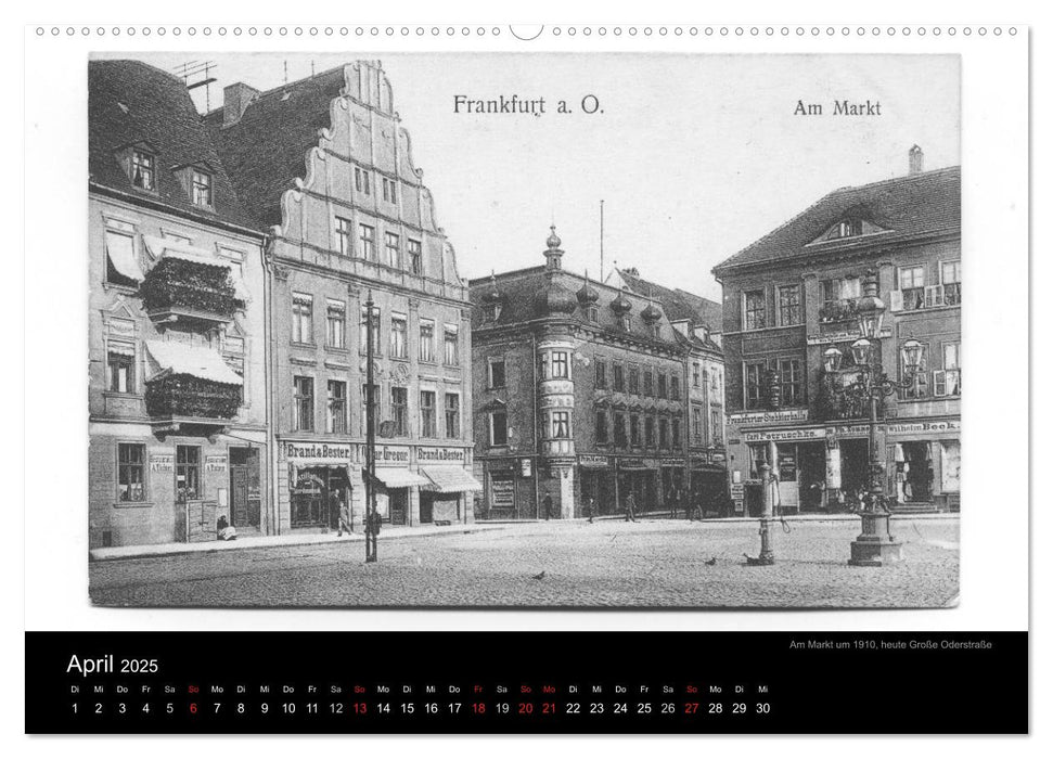 FFO-Geschichten. Historische Ansichtskarten aus Frankfurt (Oder) (CALVENDO Wandkalender 2025)