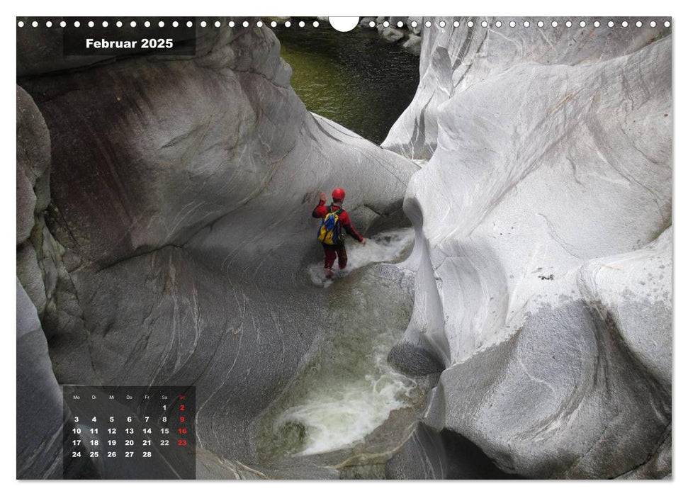 Abenteuer Canyoning (CALVENDO Wandkalender 2025)