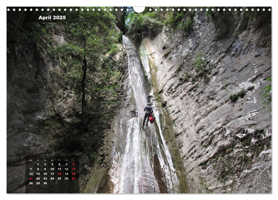 Abenteuer Canyoning (CALVENDO Wandkalender 2025)