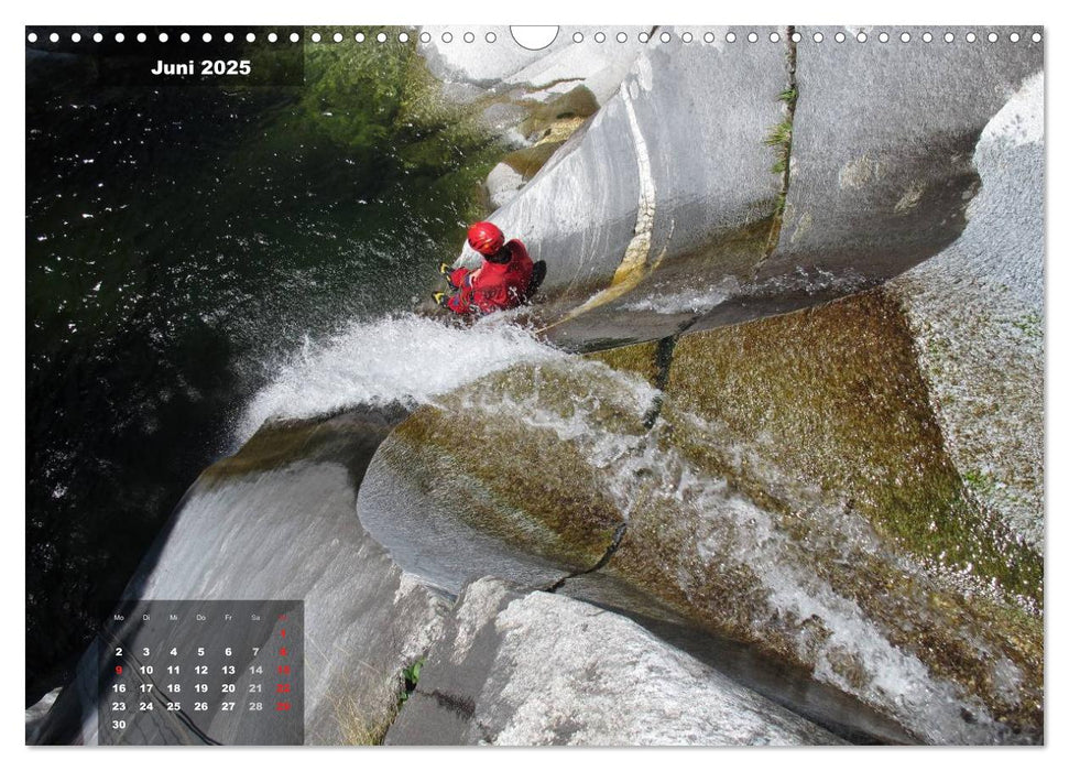 Abenteuer Canyoning (CALVENDO Wandkalender 2025)