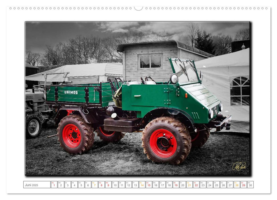 Oldtimer - nostalgische Traktoren und Lastwagen (CALVENDO Wandkalender 2025)