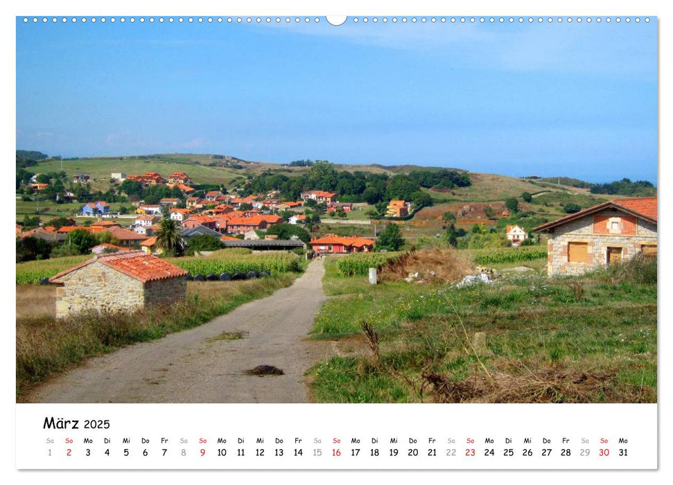 Camino del norte - Küstenweg (CALVENDO Premium Wandkalender 2025)