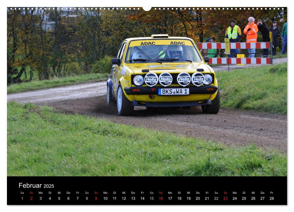 Asphalt und Schotter Rallye (CALVENDO Premium Wandkalender 2025)