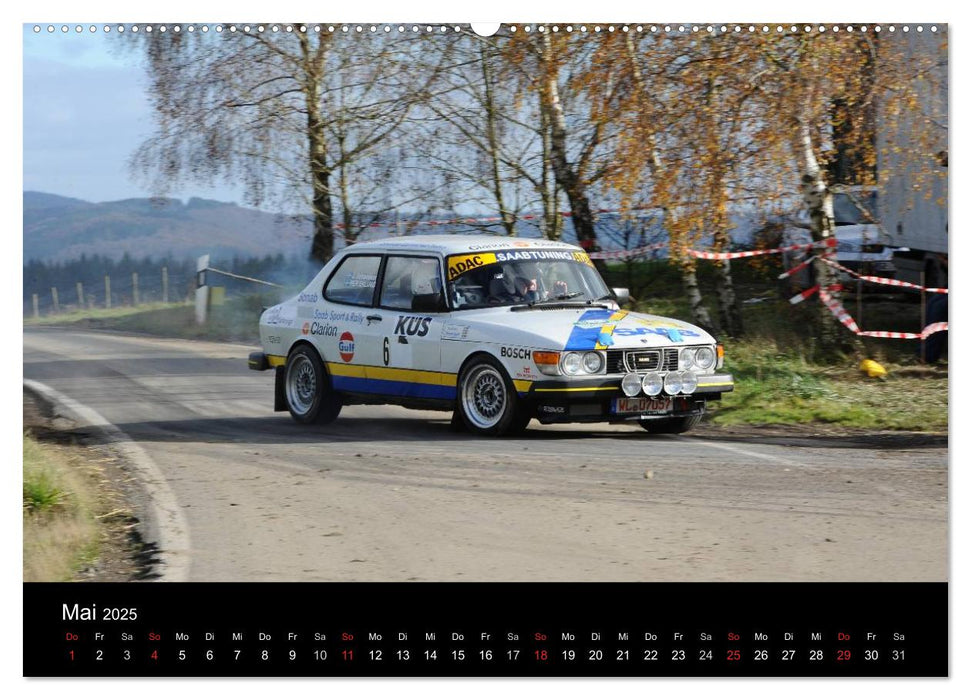 Asphalt und Schotter Rallye (CALVENDO Premium Wandkalender 2025)