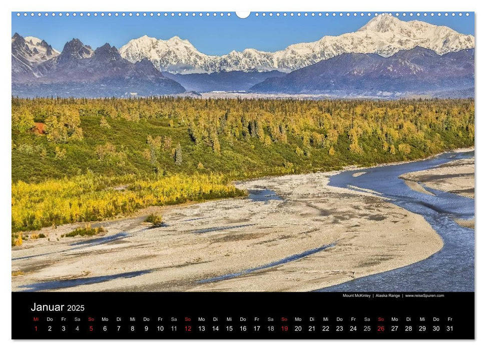 Alaska 2025 Wildes Land am Ende der Welt (CALVENDO Premium Wandkalender 2025)