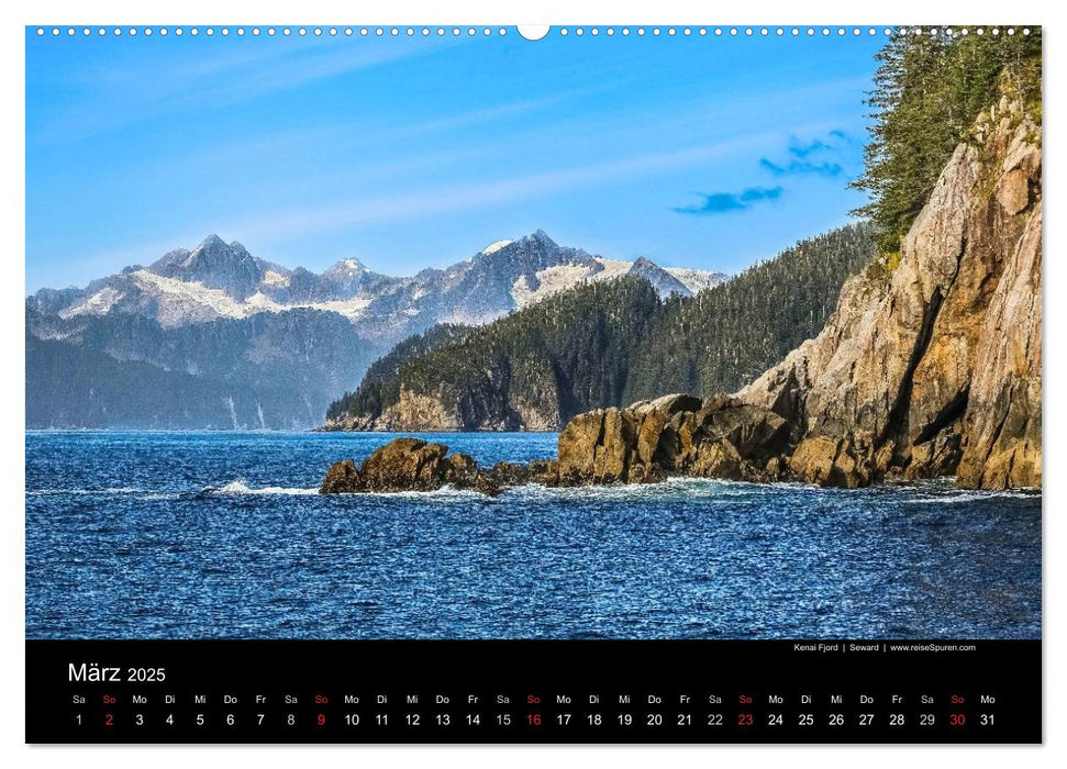 Alaska 2025 Wildes Land am Ende der Welt (CALVENDO Premium Wandkalender 2025)