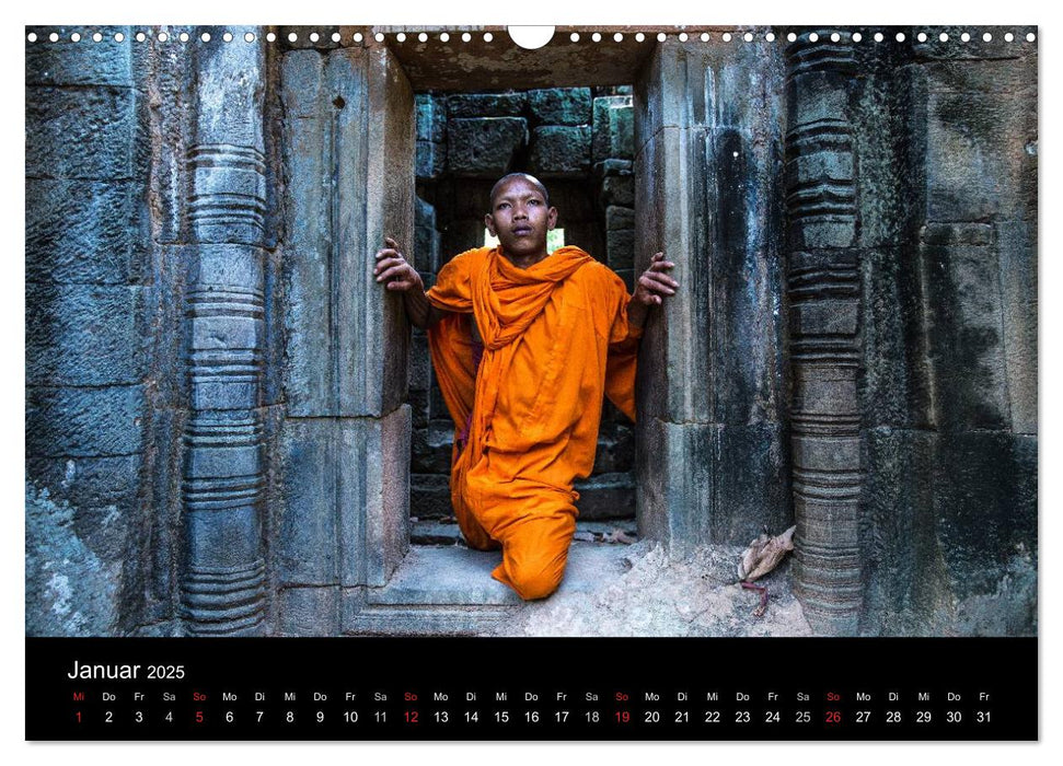 Tempel rund um Angkor Wat (CALVENDO Wandkalender 2025)