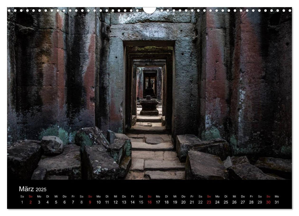 Tempel rund um Angkor Wat (CALVENDO Wandkalender 2025)