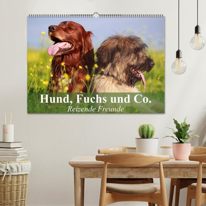 Hund, Fuchs und Co. Reizende Freunde (CALVENDO Wandkalender 2025)