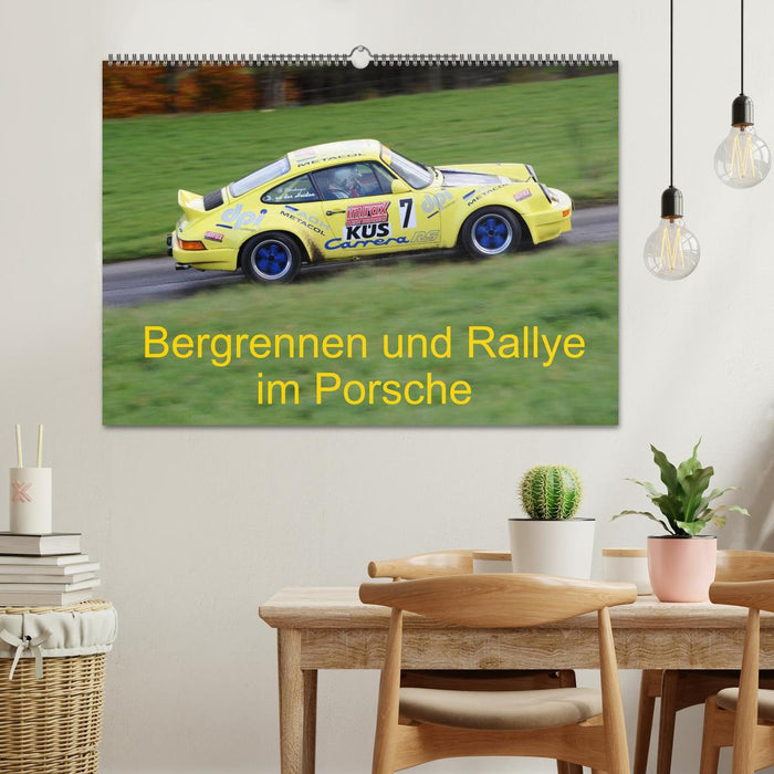 Bergrennen und Rallye im Porsche (CALVENDO Wandkalender 2025)