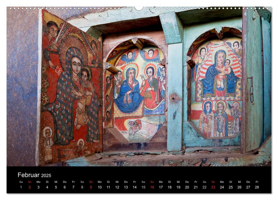 Äthiopien - kulturelle Höhepunkte im orthdoxen Norden (CALVENDO Premium Wandkalender 2025)