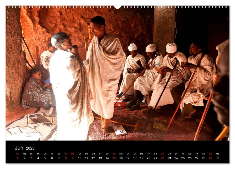 Äthiopien - kulturelle Höhepunkte im orthdoxen Norden (CALVENDO Premium Wandkalender 2025)