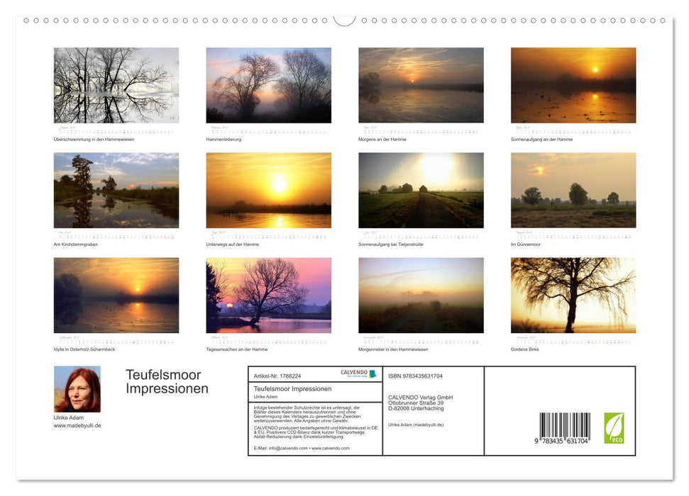 Teufelsmoor Impressionen (CALVENDO Premium Wandkalender 2025)