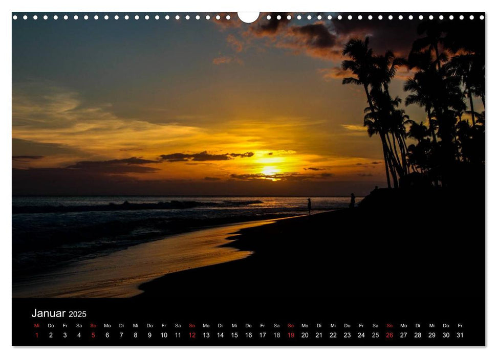 Paradiese der Erde - HAWAII (CALVENDO Wandkalender 2025)