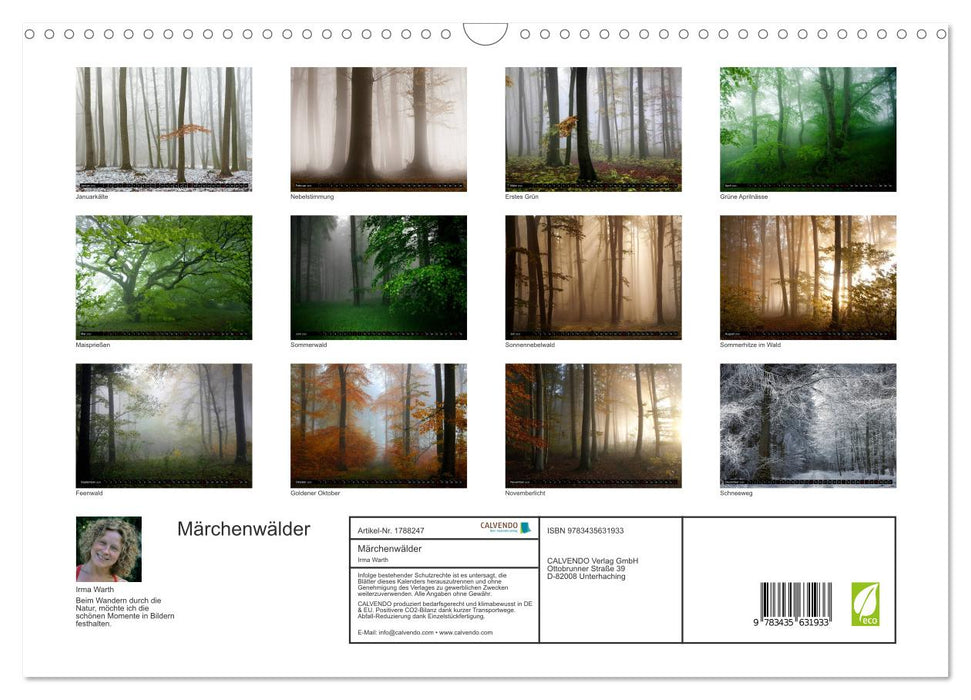 Märchenwälder (CALVENDO Wandkalender 2025)