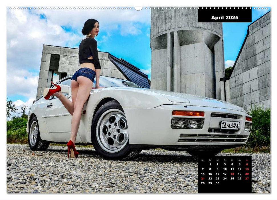 Kurven - Fieber - Modelle und Autos (CALVENDO Premium Wandkalender 2025)